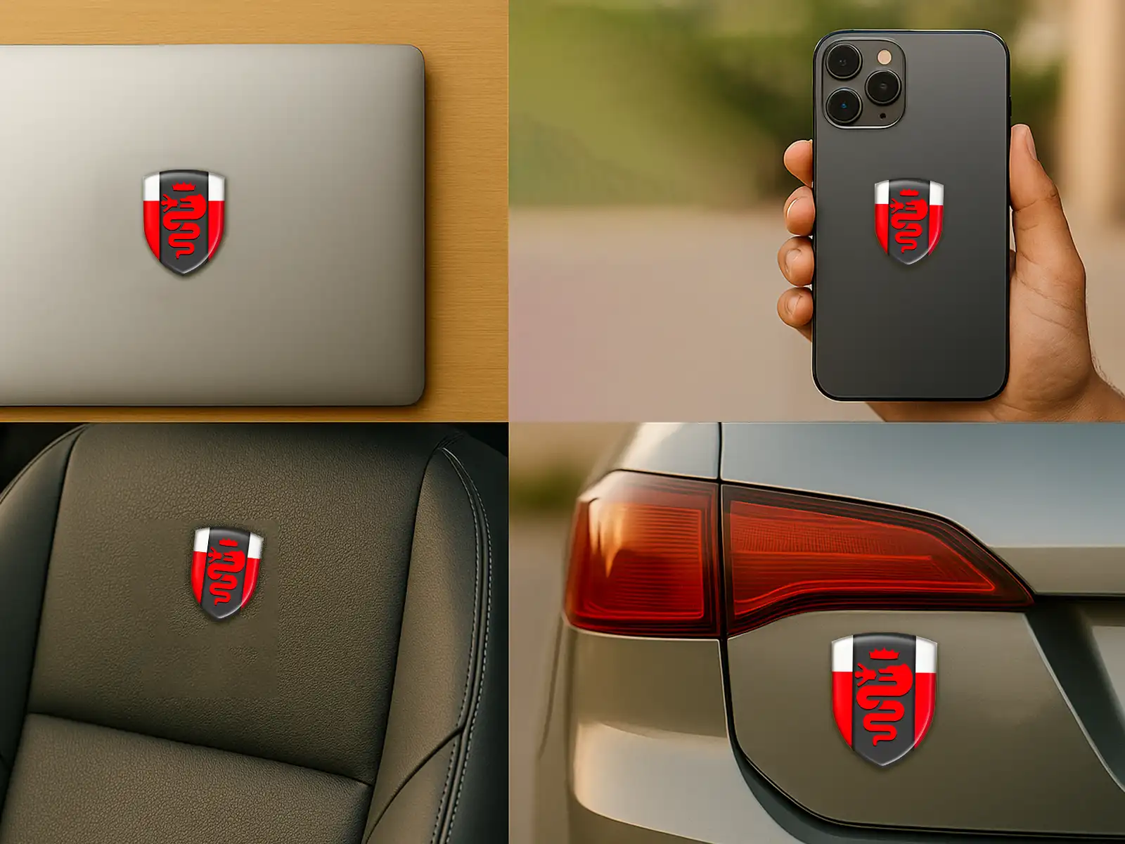Alfa Romeo Decalcomanie Auto su Misura Resistenti Pregiate Pro